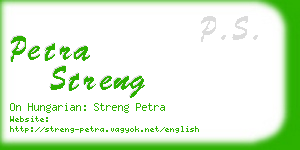 petra streng business card